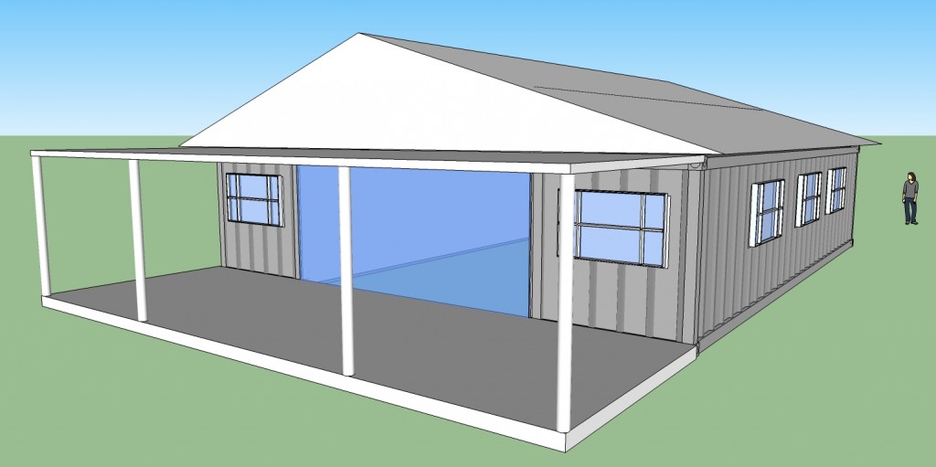 $10 Ranch Style Container Home