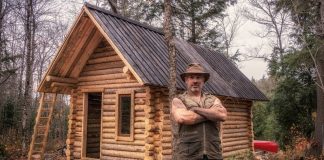 shawn james canadian off grid cabin