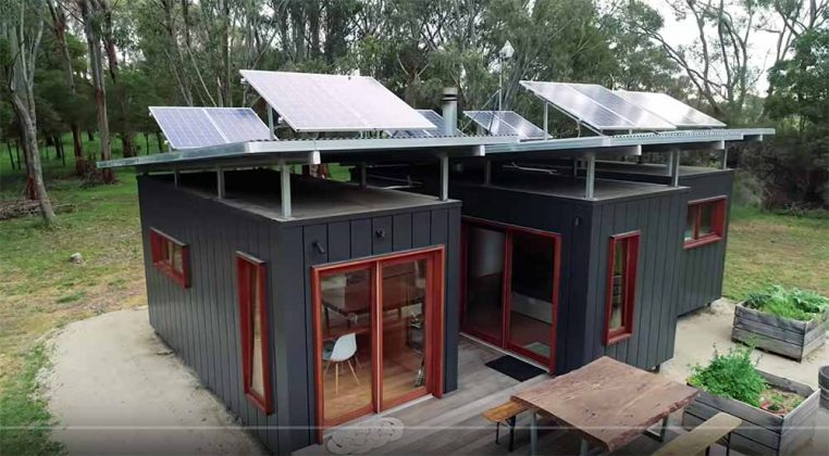 Awesome Solar Powered TRIPLE 20' Shipping Container Home is Timeless Design