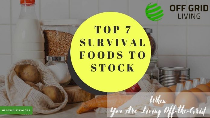 Top 7 Survival Foods to Stock - When You Are Living Off-the-Grid