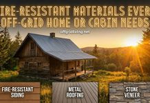 Fire-Resistant Materials Every Off-Grid Home or Cabin Needs